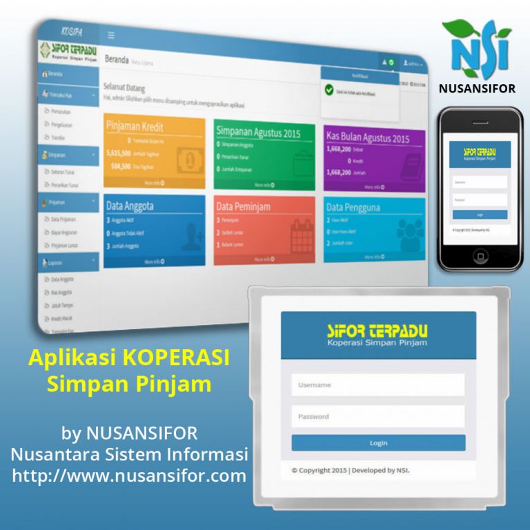 Aplikasi Koperasi Simpan Pinjam + Akuntansi (KOSIPA) Nusansifor